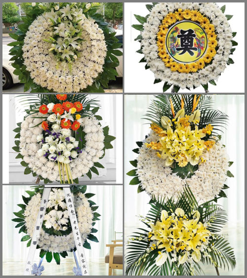 山东聊城临清市刘垓子镇花圈速递