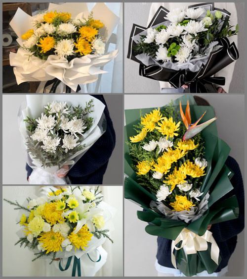 山东聊城临清市刘垓子镇白事花束代送